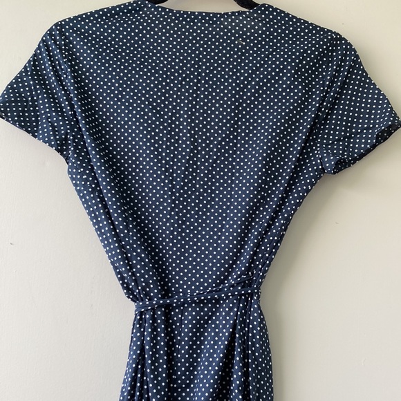Jenni Kayne Polka Dot Cotton Wrap Style Dress - Picture 5 of 9